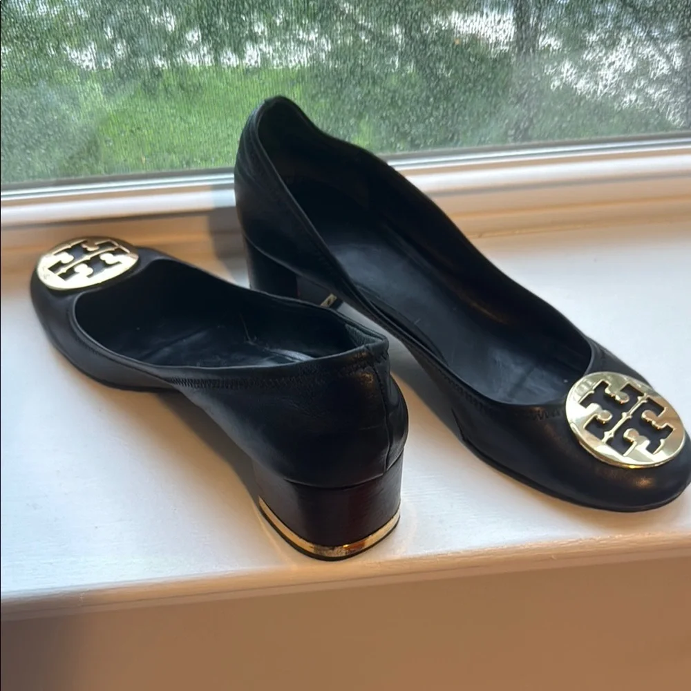 Tory Burch Black Leather Women's Shoes - Picture 3 of 5
